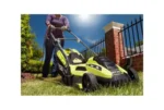 Powerful Green Electric Lawn Mower With Collection Bag - Image 3
